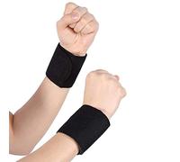 2 Pairs Compression Wrist Sleeve,Self-heating Wrist Brace Support Tourmaline Magnetic Massage Protector for Pain Relief & Working Out Sport