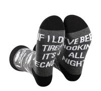 2 Pairs Crochet Sock Crochet Knitting Gift Knitting Inspired Gift Crochet Lover Sock Knitter Gift Crocheting Kit Gift (UK, Alpha, One Size, Regular, Regular, 10.BEEN HOOKING ALL NIGHT 2S)