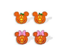 2 Pairs! Cute Mouse Shaped Pumpkin Earrings for Women. Fun Affordable Mouse Stud Earrings for Women. Cartoon shaped Pumpkin Earrings for Women, Halloween, Fall Festivals and More. Affordable Pair of