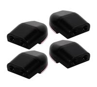 2 Pairs Deer Warning Whistles, Universal Fit ABS Black Pair | Simple Stick on Install, Warns Animals Away on Rural Roads, for Drivers and Fleet Operators