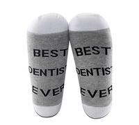 2 Pairs Dentist Socks Best Dentist Ever Gifts Dentist Appreciation Gifts Dental Gifts (Dentist Socks)