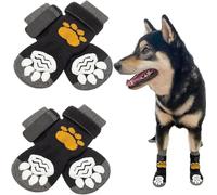 2 Pairs Dog Socks, Dog Boots for Injured Paws Waterproof, Dog Bandages for Paws, Strong Grips Traction Control Prevents Licking Dog Paw Protection For Pet Puppy Dogspaws