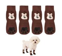 2 Pairs Dog Socks Paws Protectors Stop Licking, Anti-Slip Dog Boots & Paw Socks for Small Medium Large Senior Dogs Indoor Hardwood Floor Walking