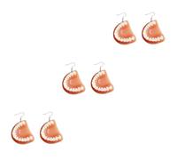 2 Pairs Drop Teeth Charm Fashion Vintage Weird Jewelry Earrings for Women Hang