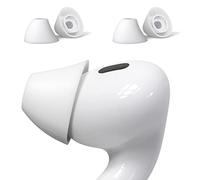 2 Pairs Ear Tips for AirPods Pro 1 & 2 [Relief Pain] [Fit in Case] Noise Cancellation Add Grip Sport Earbuds [UK Patent Registered] (M)