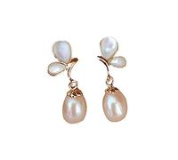 2 Pairs Earrings Trendy Heart Dangle Drop Hoops for Women