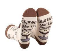 2 Pairs Espresso Martini Please Socks Martini Lover Gift Bachelorette Party Gift Cocktail Gift Drink Themed Socks (UK, Alpha, One Size, Regular, Regular, Martini Please s2uk)