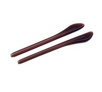 2 Pairs Eyeglass End Tips Ear Sock Pieces Tube Replacement for Thin Metal Legs, Dark Brown
