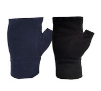 2 Pairs Fleece Fingerless Gloves with Thumb Hole Winter Warm Cozy Half Finger Typing Mittens for Women & Mens Unisex Thermal Driving Gloves Touchscreen Gloves Winter Sport Gloves for Skiing Cycling