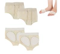 2 Pairs Foot Thongs for Dance Girls,Anti-Slip Half Sole Toe Pads for Ballet,Belly Dance,Jazz,Modern Dance,Yoga,Comfortable Design Dance Foot Thongs,Toe Thongs for Dancing for Women and Girls (Beige)