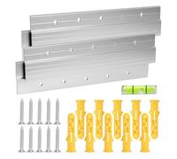 2 Pairs French Cleat Hanger, 30 cm Aluminum Z-Clamps Heavy Duty Wall Mount