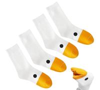 2 Pairs Funny Goose Socks, Funny Gifts for Women Men Animal Novelty Socks Cotton Hosiery, Novelty Gifts for Women Girl