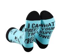 2 Pairs Funny Photographer Socks Photography Lover Gift Camera Socks I Can Freeze Time What Your Superpower Gift (UK, Alpha, One Size, Regular, Regular, YOUR SUPERPOWER s 2)