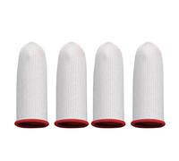 2 Pairs Game Finger Sleeves Conductive Silver Fiber Finger Cot Breathable Game Gloves for Mobile Gaming
