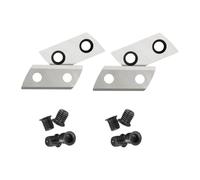 2 Pairs Garden Shredder Chipper Cutting Blades Replacement Compatible With Einhell GH-KS 2440, GC-KS 2540, BG-KS 2040 & Sun Joe CJ601E, 70x30mm Alloy Steel Hardened Edge Accessories