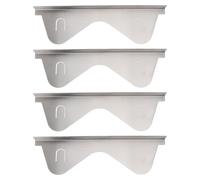 2 Pairs Gas Stove Gap Cover, Stainless Steel Stove Counter Gap Cover, 13.78-27.56in Extendable Cooking Range Gap Filler for Kitchen