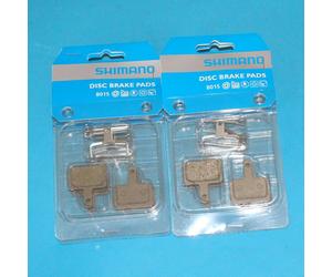2 Pairs Genuine Original Shimano Disc Brake Pads & Spring B01S