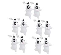 2 Pairs Girls Women Wearing Post Fashion Earrings Dog Bite Animal Ear Studs Polymer Clay White Miss Small Animals