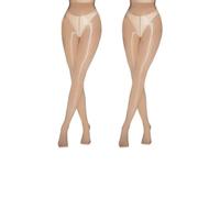 2 Pairs Glossy Oil-Shiny Tights For Women High Waist Reflective Pantyhose Stretch Sexy Sheer Tights For Daily Work