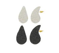 2 Pairs Gold Rhinestone Chunky Hoop Earrings Set Extra Large Colours Crystal Teardrop Earring Fashion Jewelry for Women, Zinc, crystal