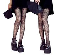2 Pairs Halloween Tights Spider Web Tight,Balck Cobweb Tights Women Halloween Decorations Sexy Hollow Sheer Fishnet Pantyhose Halloween Fancy Spider Tight,Fishnet Stockings for Halloween Costumes