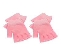2 Pairs Hand Gloves Fingerless Therapy Moisturizing