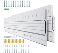 2-Pairs Heavy Duty 41 inch Aluminum Alloy French Cleat Hanger, Z Bar Clips Mount for Mirror and Picture, 500-Pound Max Load Secure Wall Mounting Interlocking Brackets Z-Hangers, Hardware Include