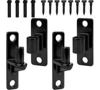 2 Pairs Heavy Duty Gate Hinges, 304 Stainless Steel Wall Mount Gate Hinge with Screws and Bolts for Wooden Fence, Shed, Barn Door, Garden Gate, Outdoor & Indoor