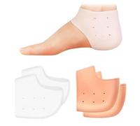 2 Pairs Heel Protectors, Silicone Heel Protectors, Gel Heel Protectors for Blister Prevention, Heal Protector Reusable & Washable Heel Pain and Cracked Heels Relief for Men and Women