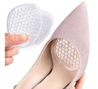 2 Pairs Heels Cushion Pads, Gel Insoles Foot Pain Relief Pads Anti-Slip Forefoot Cushion Gel Ball of Foot Cushions High Heel Metatarsal for Women High Heels Shoes (Style-3, 8.5 * 7cm)