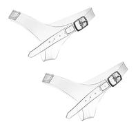 2 Pairs Invisible High Heel Shoe Straps, Detachable Shoe Straps for Heels Elastic Transparent Shoe Straps Suitable for Loose High Heels Nice to Skin