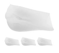 2 Pairs Invisible Silicone Heel Lift Inserts, Reusable 5cm | White Perforated Half Lift Design, Secure Fit for Sneakers and Shoes, Stay in Place, Office Wear