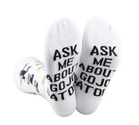 2 Pairs JJK Anime Inspired Gift SG Socks JJK Anime Lover Gift JJK Anime Themed Gift For Manga Fans (UK, Alpha, One Size, Regular, Regular, ASK ME-gs)