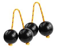 2 Pairs Kashaka Aslatua Shakers Classic African Aslatuas Rhythmic Ball Kashaka Hand Percussion for Performance, Parties, Concerts