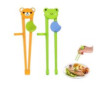 2 Pairs Kids Training Chopsticks, Reusable Chopstick Helper for Children Adults, Easy to Use Learning Chopsticks for Childs Beginners Right or Left Handed