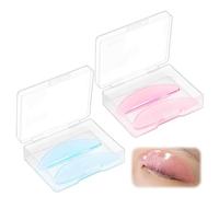 2 Pairs Lash Lift Shields, Ultra-Thin Self-Adhesive Lash Lift Pads for Step 1 Perming, Reusable Eye Pads for Eyelash Softening, Suitable for Salon & Home Use