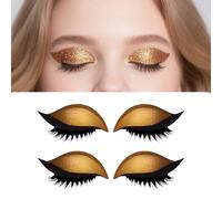 2 Pairs Lazy Eye Shadow Eyelash Patch, Beauty Fashion Eyelid Line Sticker, Natural 3D Look, Reusable Eyelash Stickers, Precision Cut for Seamless Fit, Quick & Easy Makeup for Daily Party Date