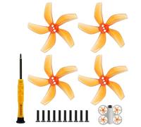 2 Pairs Lightweight Propellers for DJI Neo - 1.5g per Wing Dynamically Balanced Silent Propellers with Mounting Tools (Orange)