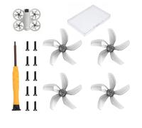 2 Pairs Low Noise Propellers Compatible with DJI NEO, Propeller Quiet for DJI NEO, Safe Multicoloured Available Low Noise Quick Release Robust Drone Accessories, Propeller Replacement Wings, Grey