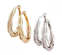 2 Pairs Lymphatic Drainage Slimming Hoop Earrings, Flysmus Halolux Lymphvity Magnetotherapy Germanium Earrings, Lymphatic Activity Hoop Acupuncture Therapy Earrings Fashion Jewelry Gift For Women