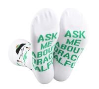 2 Pairs Magic School Movie Inspired Gift Draco Fans Gift Ask Me About Draco Socks Magical Merchandise (UK, Alpha, One Size, Regular, Regular, ASK ME-dm)