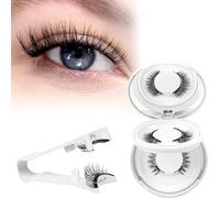2 Pairs Magnetic-Eyelashes with Applicator, Higu clace Magnetic-Lashes No Glue or Eyeliner Needed, False Eyelash Easy to Wear and Remove(STYLE AN3)