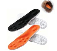 2 Pairs Memory Foam Insoles, Arch Support Shoe Inserts, Comfort Insoles with Shock Absorption and Heel Cushioning, 29.5cm Breathable Foot Support Inserts for Men Women Work Boots Trainers Sneakers