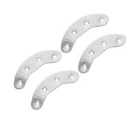 2 Pairs Metal Heel Plates Iron Shoe Heel Repair for Boots | 40mm Front Pair and 48mm Front Pair, Silver Finish, Anti-wear Protection with Quick Installation and Stability