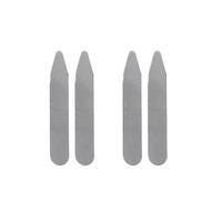 2 Pairs Metal Shirt Collar Stiffeners Collar Stays Stiffener for Men's Dress Shirt, 63.5x10x0.8mm