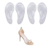 2 Pairs Metatarsal and Arch Support Inserts for Plantar Fasciitis Relief,Shoe Insoles for Flat Feet,Adhesive Gel Arch Pads for Relieve Pressure and Feet Pain for Women & Men