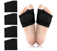 2 Pairs Metatarsal Pads for Women and Men with Gel Pad, Metatarsal Pads Ball of Foot Cushions, Ball of Foot Pain Relief for Sesamoiditis, Metatarsalgia, Morton's Neuroma, Metatarsals Support Pad