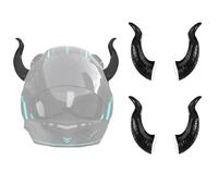 2 Pairs Motorcycle Helmet Devil Horns Universal Helmets Demon Horns with Adhesive Suction Cup Cute Small Dragon Bull Cow Horns Decoration Motorcycle Bike Ski Helmet Accessories (Helmet Not Included)