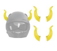 2 Pairs Motorcycle Helmet Devil Horns Universal Helmets Demon Horns with Adhesive Suction Cup Cute Small Dragon Bull Cow Horns Decoration Motorcycle Bike Ski Helmet Accessories (Helmet Not Included)
