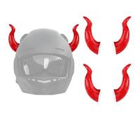 2 Pairs Motorcycle Helmet Devil Horns Universal Helmets Demon Horns with Adhesive Suction Cup Cute Small Dragon Bull Cow Horns Decoration Motorcycle Bike Ski Helmet Accessories (Helmet Not Included)
